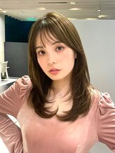 クィーンズガーデンバイケーツーギンザ(QUEEN’S GARDEN by K two GINZA) 顔まわりレイヤー/オリーブブラウン/透明感カラー