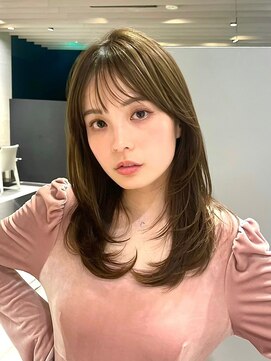 クィーンズガーデンバイケーツーギンザ(QUEEN’S GARDEN by K two GINZA) 顔まわりレイヤー/オリーブブラウン/透明感カラー