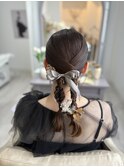 ヘアセット（編みおろし、ツイン編みおろし）