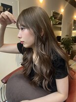 トッド(tod)&nbsp;オリーブベージュ　グレージュ　透明感カラー　髪質改善　名古屋