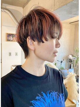 ハイジア(hygea) ハイライト☆アプリコットオレンジ☆大人ショートくびれショート