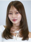 大人可愛いレイヤー/20代/30代/40代/髪質改善ストレート