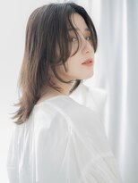 モッズヘア 越谷(mod's hair) ★センターパートウェットヘアくびレイヤースタイル20代30代★1