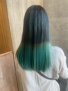 レイビューティー 浜町中央橋店(RAY+beauty) グラデーション×グリーン