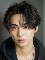 ルーシー 川越(LUCEY)&nbsp;センターパートフェザーパーマシャドウパーマメンズパーマ