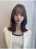 レイヤーミディアム 韓国レイヤー 顔周りレイヤー