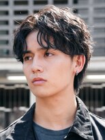 テン 心斎橋(tenn.) フェザーショートフェザーパーマニュアンスパーマショートヘア