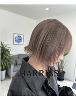 ドットハリス(.HARRISS)&nbsp;ミルクティーブラウン＋外ハネボブ【harriss_shunpei】