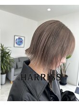 ドットハリス(.HARRISS)&nbsp;ミルクティーブラウン＋外ハネボブ【harriss_shunpei】