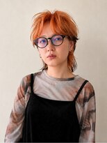 ペスカケイクリエイティブ(PESCA K-CREATIVE)&nbsp;前髪の間隔が映えるオレンジカラー
