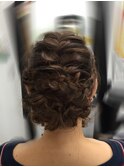編み込みで簡単アレンジ