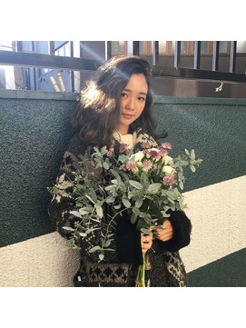 メロウ(MELLOW) 外国人風Lob ブリーチハイライトアッシュ