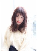 ふるふわセミロング