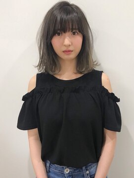 ラパンセ ブルー(LA PENSEE BLEU) 【LA PENSEE】大人かわいい外ハネボブ アッシュブラウン　小顔