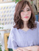 カバーヘア ブリス 戸田公園西口店(COVER HAIR bliss)&nbsp;*bliss戸田公園*外ハネアシンメトリー小顔ミディアムa