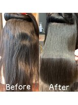 ロアナ 六本木(LOANA ROPPONGI)&nbsp;縮毛矯正トリートメントBefore→After