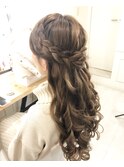 ハーフアップ