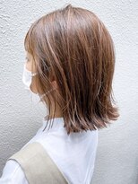 アイティーバイアルバム 藤沢店(IT by ALBUM) 切りっぱなしロブ_カーキグレージュフェザーバング_ba346131