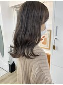 オリーブグレージュ イルミナカラー ブリーチなし