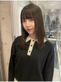 髪質改善トリートメント透明感ベージュカラーボブヘアセット豊橋