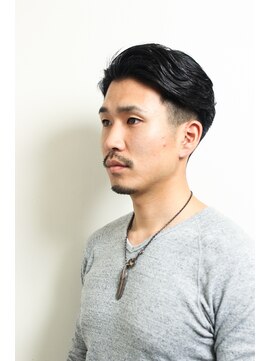 レンゲン(LENGEN) 束感刈り上げビジネス七三ツーブロックアップバング1029