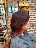 前髪/マチルダボブ/ピンクベージュインナー/グレージュ[白楽駅]