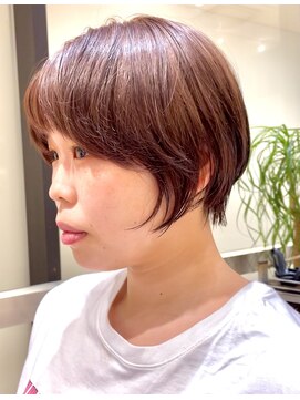 コムズアイ(COM'S/i) くびれショートショートカットミルクティーベージュショートボブ