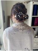ヘアアレンジ/アップアレンジ/お呼ばれヘア/結婚式/パール