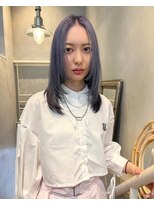 ジーナ オモテサンドウ(XENA) ブルーラベンダー×顔周りレイヤー