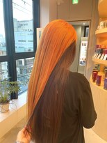 シダ(sida SAIIN) 【西村】20代30代髪質改善アンブレラカラーオレンジ