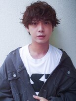 レジュアル(RESSUAL) ダークアッシュニュアンスパーマ韓国マッシュスペインカール