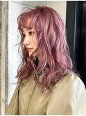 ミルクティーベージュダブルカラーケアブリーチインナーカラー
