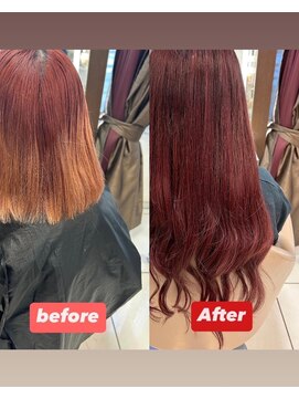 スタイル 横浜(STYLE) ブリーチ/ケアブリーチ/ピンクグラデーション/エクステ