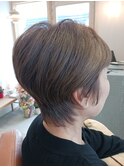 脱白髪染め!大人ショートボブスタイル