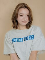 エンタク 新宿(enntaku)&nbsp;マロンベージュ/Aラインボブ/かきあげ/インナーカラー[新宿駅]