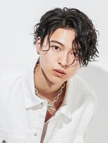 メンズヘアセンス 渋谷(MEN'S HAIR SENSE)&nbsp;ウェット雰囲気リッチスパイラル［渋谷駅/メンズ/学割U24/眉毛］