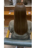 ヘアーサロン アトリエ(Hair salon ATORIE)&nbsp;ロングレイヤーブリーチなしダブルカラーベージュカラー