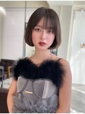 cote ボブ　ショートボブ　ミニボブ　切りっぱなしボブ