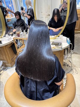 ロンド シャルム 吉祥寺(Lond charme) くびれヘア/アプリコットオレンジ/ハイライトカラー/ミディアム