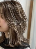 白髪ぼかしハイライト
