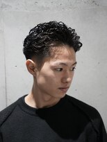 メッツ 原宿(METS)&nbsp;MEN'S/毛流れリバースパーマ×フェード/短髪/20代/30代