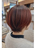 スローリー(slowly)&nbsp;◎pink系白髪ぼかし◎レディースショート/ハイライト