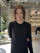 オムズポカ 栄矢場町店(OM's poka)&nbsp;パツッと切りっぱなしボブ×フェイスレイヤー