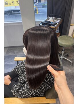 エスト 小倉(est) 髪質改善トリートメント ミディアムレイヤー 艶カラー