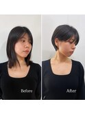 黒髪ショートボブ/大人ショート