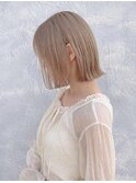くびレイヤーエモージュ前髪モテベージュレイヤーミディ/高円寺