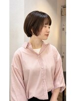 クオート(quoit) 大人女性◎丸みくびれショートボブ 40代30代 前髪有