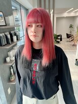 カシビ(kashibi) 透明感のあるピンクに裾ブラック。