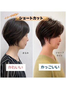 テルミークリニカルデザイン 千里中央店 ショートカット丸みの比較くびれ