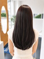 ビーアップヘアー(be:up hair)&nbsp;夏の透明感暗髪カラー×ロングレイヤー